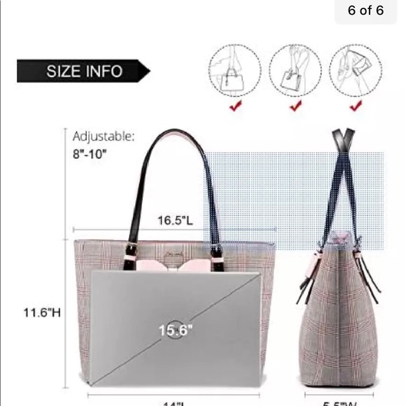 Women’s Laptop Tote. NWT - Picture 6 of 6